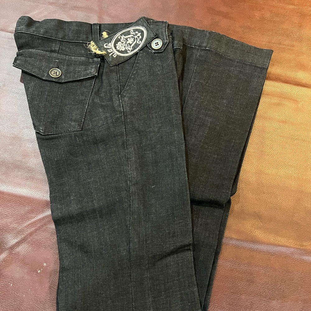 Women jeans flair bottoms